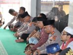 Polres Tanggamus dan FKUB, Ojol, Serikat Pekerja Serta Pimpinan Ponpes Gelar Doa Untuk Affan Kurniawan dan Kondusifitas Daerah