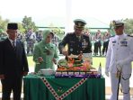 Dandim 0424/Tanggamus Potong Tumpeng Peringati Hari Ulang Tahun TNI Ke-80 Tahun 2025
