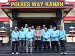 Perkuat Sinergitas, PWI Kunjungi Polres Way Kanan