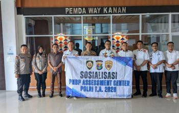 Kabag Binkar Biro SDM Polda Lampung Sosialisasi PNBP Assessment Center Polri di Pemda Way Kanan